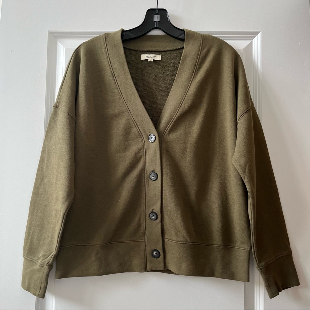**SOLD** Madewell (Re)sourced Cotton Cardigan Sweatshirt